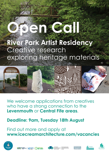 River Park Artist Residency Open Call Poster